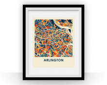 Load image into Gallery viewer, Arlington VA Map Print - Full Color Map Poster