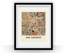 Load image into Gallery viewer, San Antonio Map Print - Full Color Map Poster