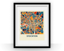 Load image into Gallery viewer, Stockton Map Print - Full Color Map Poster