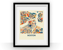 Load image into Gallery viewer, Boston Map Print - Full Color Map Poster