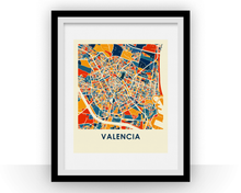 Charger l'image dans la galerie, Valencia Map Print - Full Color Map Poster