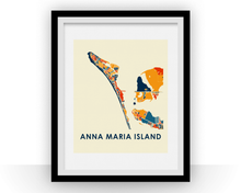 Load image into Gallery viewer, Anna Maria Island Map Print - Full Color Map Poster