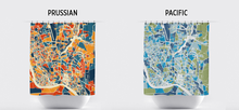 Load image into Gallery viewer, Dhaka Map Shower Curtain - bangladesh Shower Curtain - Chroma Series