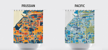 Load image into Gallery viewer, Anchorage Map Shower Curtain - usa Shower Curtain - Chroma Series