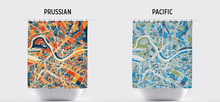 Load image into Gallery viewer, Dresden Map Shower Curtain - germany Shower Curtain - Chroma Series