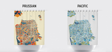 Load image into Gallery viewer, San Francisco Map Shower Curtain - usa Shower Curtain - Chroma Series