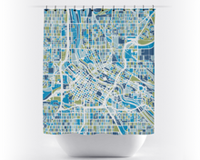 Charger l'image dans la galerie, Rideau de douche cartographique de Minneapolis