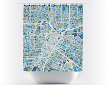 Charger l'image dans la galerie, Rideau de douche cartographique de Houston