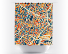 Load image into Gallery viewer, Newark Map Shower Curtain - usa Shower Curtain - Chroma Series