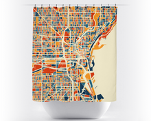 Charger l'image dans la galerie, Milwaukee Map Shower Curtain - usa Shower Curtain - Chroma Series