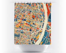 Charger l'image dans la galerie, St Louis Map Shower Curtain - usa Shower Curtain - Chroma Series