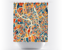 Load image into Gallery viewer, Toulouse Map Shower Curtain - france Shower Curtain - Chroma Series
