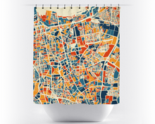 Load image into Gallery viewer, Jakarta Map Shower Curtain - indonesia Shower Curtain - Chroma Series