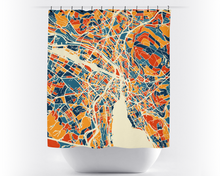 Charger l'image dans la galerie, Zurich Map Shower Curtain - switzerland Shower Curtain - Chroma Series