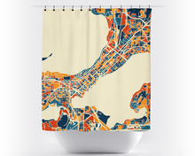 Charger l'image dans la galerie, Madison Map Shower Curtain - usa Shower Curtain - Chroma Series