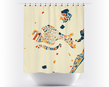 Charger l'image dans la galerie, Venice Map Shower Curtain - italy Shower Curtain - Chroma Series