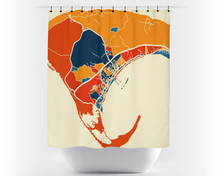 Charger l'image dans la galerie, Provincetown Map Shower Curtain - usa Shower Curtain - Chroma Series