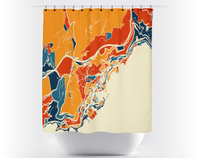 Charger l'image dans la galerie, Monaco Map Shower Curtain - monaco Shower Curtain - Chroma Series
