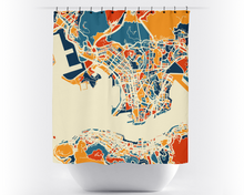Load image into Gallery viewer, Hong Kong Map Shower Curtain - hong kong Shower Curtain - Chroma Series