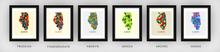 Load image into Gallery viewer, Illinois Map Print - Full Color Map Poster