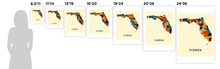 Load image into Gallery viewer, Florida Map Print - Full Color Map Poster