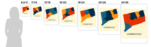 Load image into Gallery viewer, Connecticut Map Print - Full Color Map Poster
