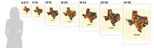 Load image into Gallery viewer, Texas Map Print - Full Color Map Poster