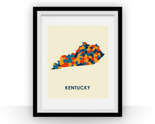 Charger l'image dans la galerie, Kentucky Map Print - Full Color Map Poster