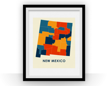 Load image into Gallery viewer, New Mexico Map Print - Full Color Map Poster