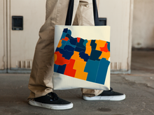 Load image into Gallery viewer, Oregon Map Tote Bag - OR Map Tote Bag 15x15