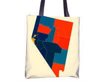 Load image into Gallery viewer, Nevada Map Tote Bag - NV Map Tote Bag 15x15