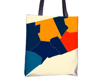 Load image into Gallery viewer, Connecticut Map Tote Bag - CT Map Tote Bag 15x15