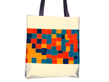 Charger l'image dans la galerie, Kansas Map Tote Bag - KS Map Tote Bag 15x15
