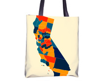Charger l'image dans la galerie, California Map Tote Bag - CA Map Tote Bag 15x15