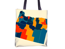 Load image into Gallery viewer, Oregon Map Tote Bag - OR Map Tote Bag 15x15