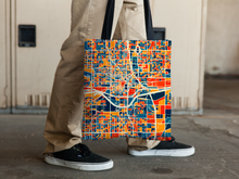 Load image into Gallery viewer, Oklahoma City Map Tote Bag - Oklahoma Map Tote Bag 15x15