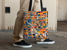 Load image into Gallery viewer, Anaheim Map Tote Bag - California Map Tote Bag 15x15
