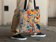 Load image into Gallery viewer, Bangalore Map Tote Bag - India Map Tote Bag 15x15