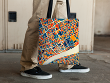 Load image into Gallery viewer, Detroit Map Tote Bag - Michigan Map Tote Bag 15x15