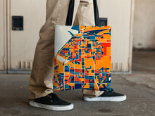 Load image into Gallery viewer, Anchorage Map Tote Bag - Alaska Map Tote Bag 15x15