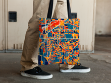 Load image into Gallery viewer, Lincoln Map Tote Bag - Nebraska Map Tote Bag 15x15