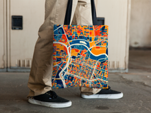 Load image into Gallery viewer, Sacramento Map Tote Bag - Ca Map Tote Bag 15x15