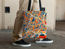 Load image into Gallery viewer, Newark Map Tote Bag - New Jersey Map Tote Bag 15x15