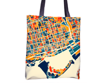 Load image into Gallery viewer, Toronto Map Tote Bag - To Map Tote Bag 15x15