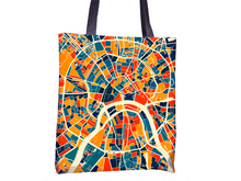 Load image into Gallery viewer, Moscow Map Tote Bag - Russia Map Tote Bag 15x15