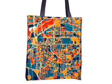 Load image into Gallery viewer, Lincoln Map Tote Bag - Nebraska Map Tote Bag 15x15