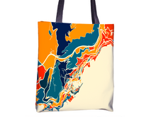 Charger l'image dans la galerie, Monaco Map Tote Bag - Montecarlo Map Tote Bag 15x15