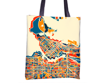 Charger l'image dans la galerie, Vancouver Map Tote Bag - British Columbia Map Tote Bag 15x15