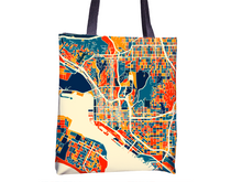 Load image into Gallery viewer, San Diego Map Tote Bag - California Map Tote Bag 15x15