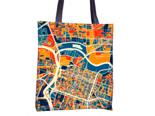 Load image into Gallery viewer, Sacramento Map Tote Bag - Ca Map Tote Bag 15x15